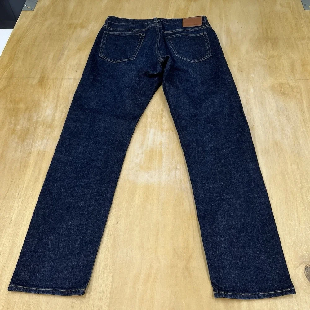 Bonobos Selvedge Denim Jeans Mens (Actual Size 31x30) Slim Fit Straight Leg Navy